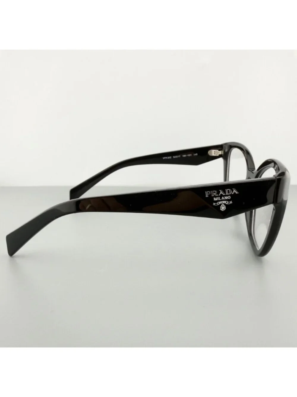 PRADA VPR 20Z Black Eyeglasses Frames 54-17-145 16K-1O1 Women's Glasses